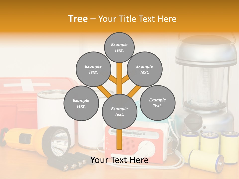 Horizontal Kit Food PowerPoint Template