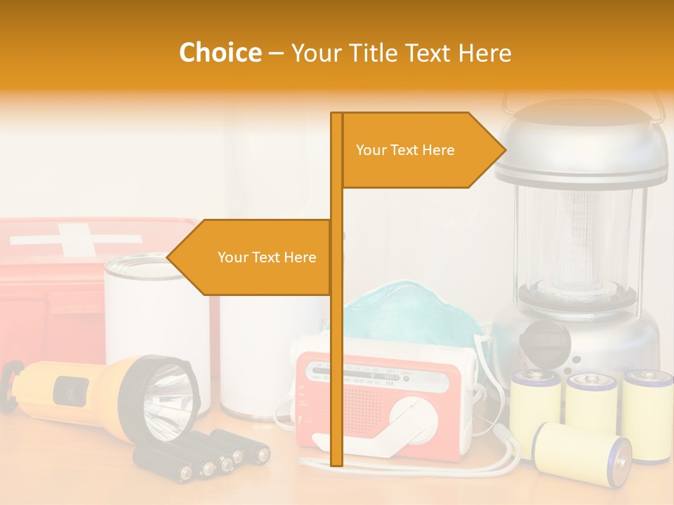 Horizontal Kit Food PowerPoint Template
