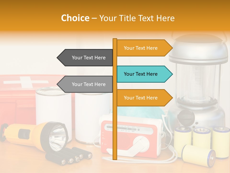 Horizontal Kit Food PowerPoint Template