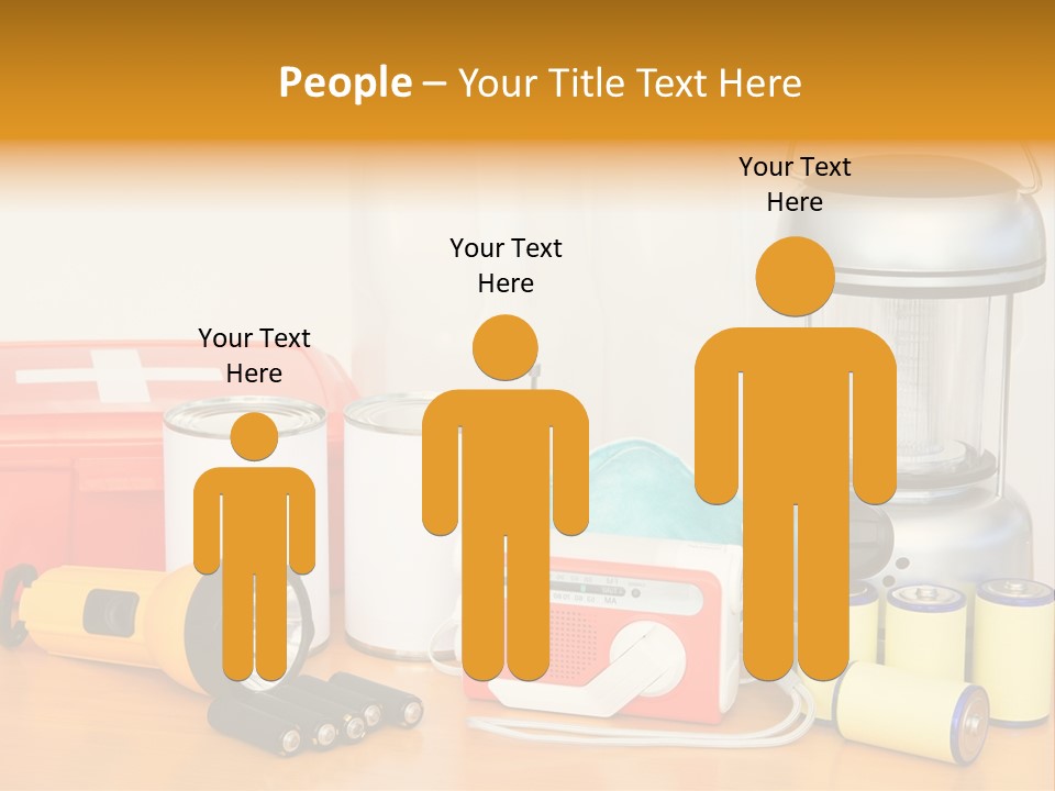 Horizontal Kit Food PowerPoint Template