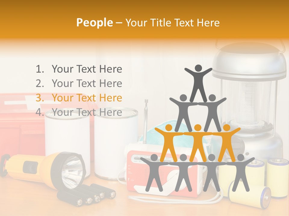 Horizontal Kit Food PowerPoint Template