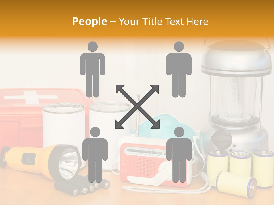 Horizontal Kit Food PowerPoint Template