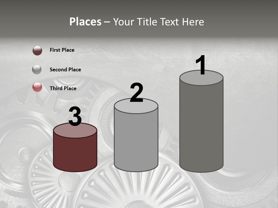 Cogwheel Machinery Artwork PowerPoint Template