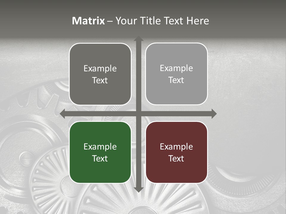 Cogwheel Machinery Artwork PowerPoint Template