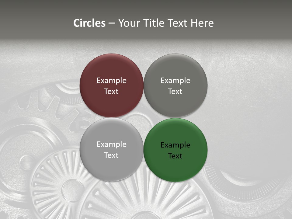 Cogwheel Machinery Artwork PowerPoint Template