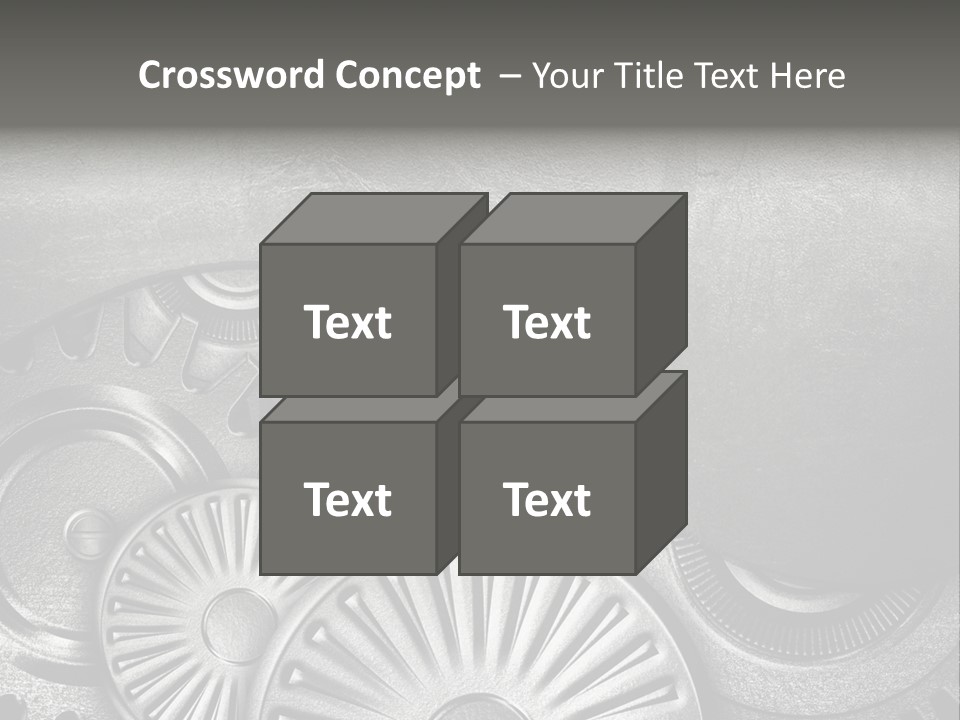 Cogwheel Machinery Artwork PowerPoint Template