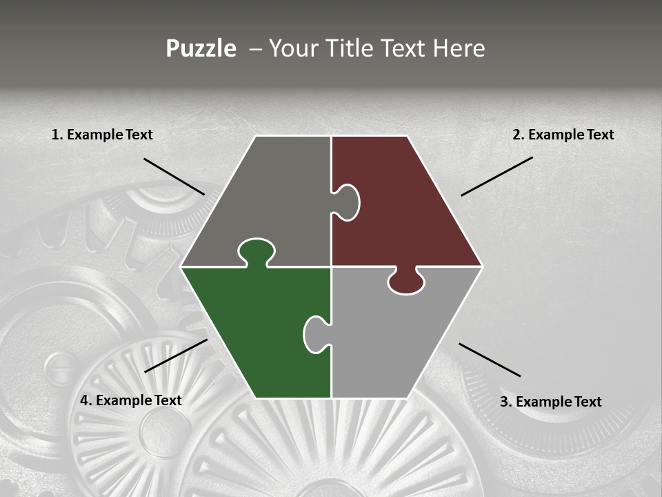 Cogwheel Machinery Artwork PowerPoint Template