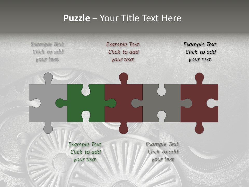 Cogwheel Machinery Artwork PowerPoint Template