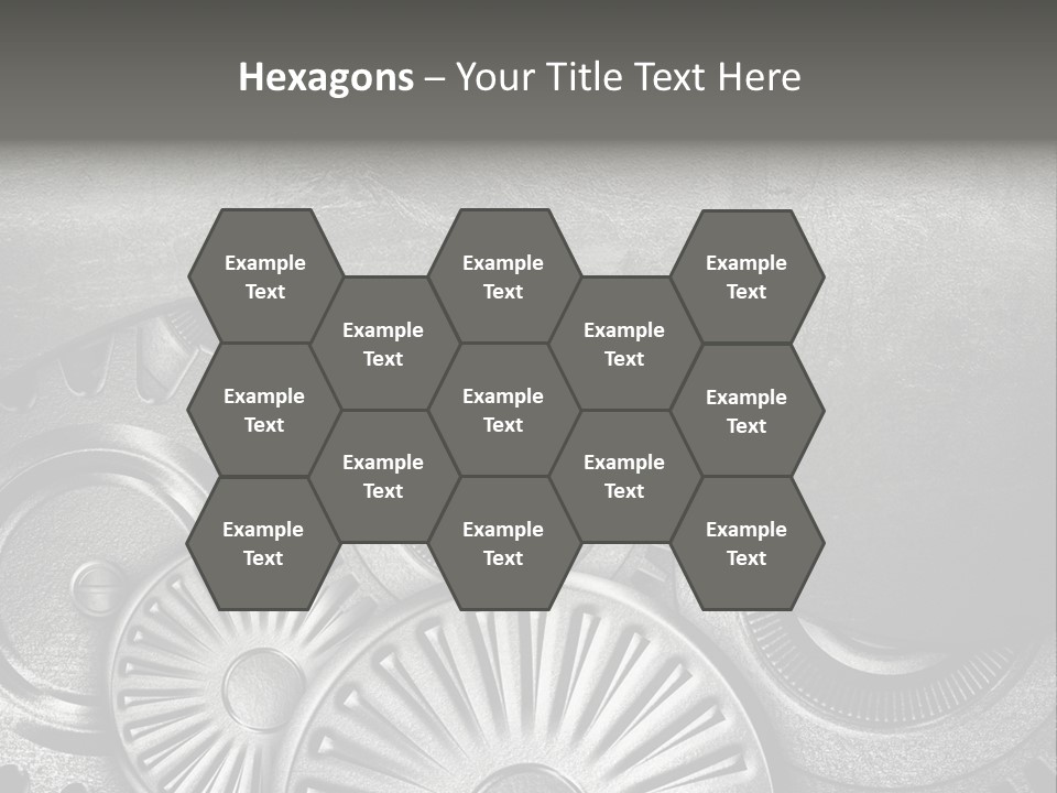 Cogwheel Machinery Artwork PowerPoint Template