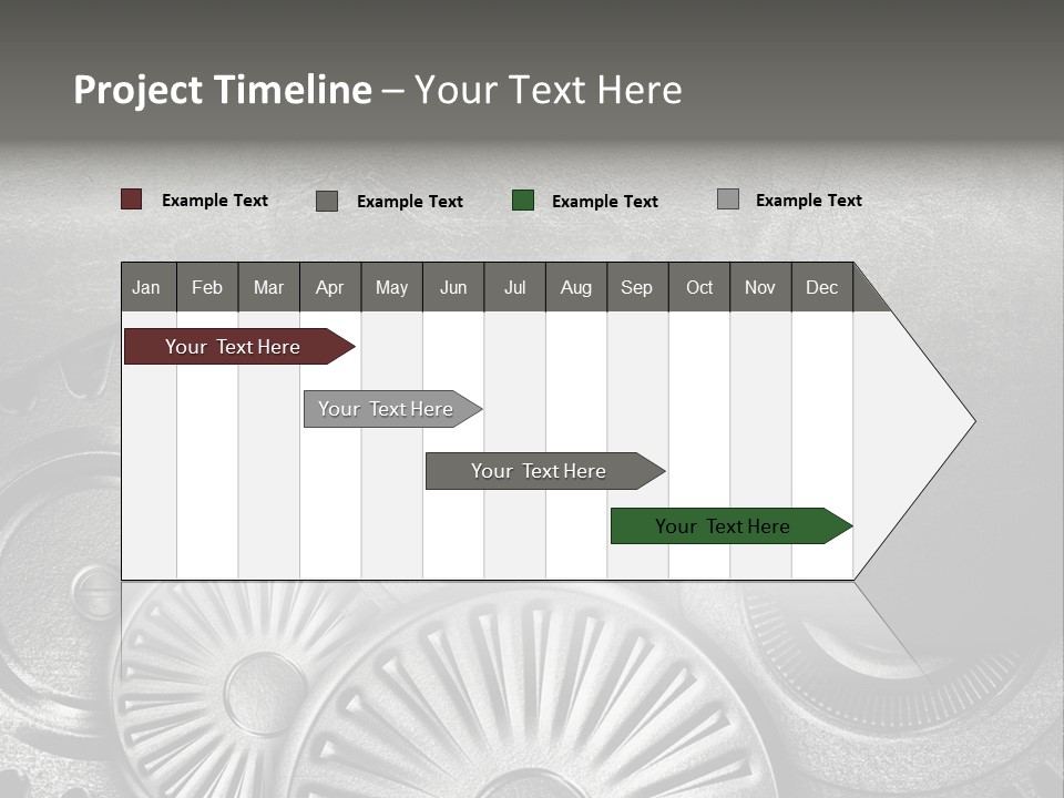 Cogwheel Machinery Artwork PowerPoint Template