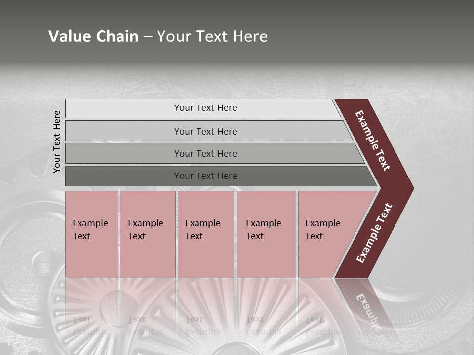 Cogwheel Machinery Artwork PowerPoint Template