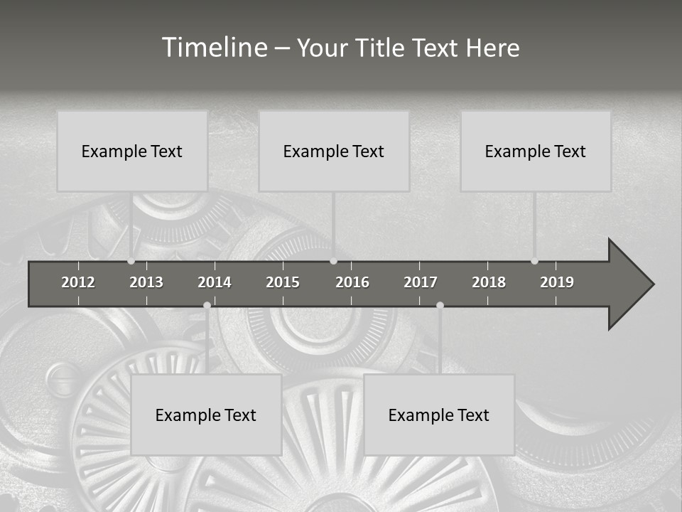 Cogwheel Machinery Artwork PowerPoint Template