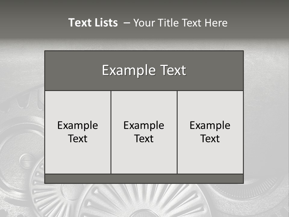 Cogwheel Machinery Artwork PowerPoint Template