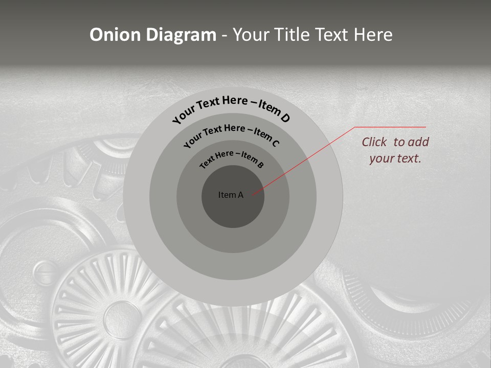 Cogwheel Machinery Artwork PowerPoint Template