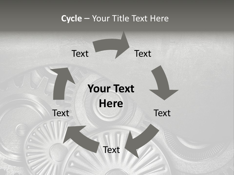 Cogwheel Machinery Artwork PowerPoint Template