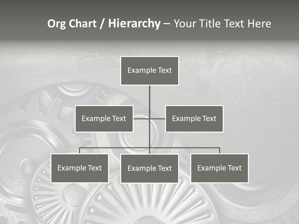 Cogwheel Machinery Artwork PowerPoint Template