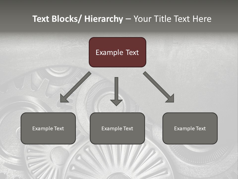 Cogwheel Machinery Artwork PowerPoint Template