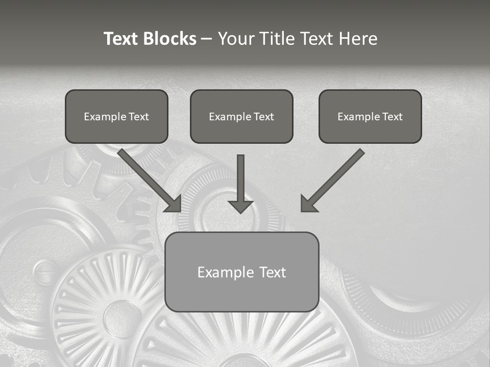 Cogwheel Machinery Artwork PowerPoint Template