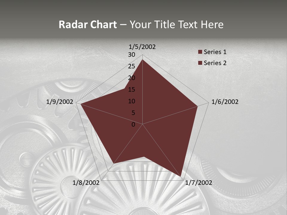 Cogwheel Machinery Artwork PowerPoint Template
