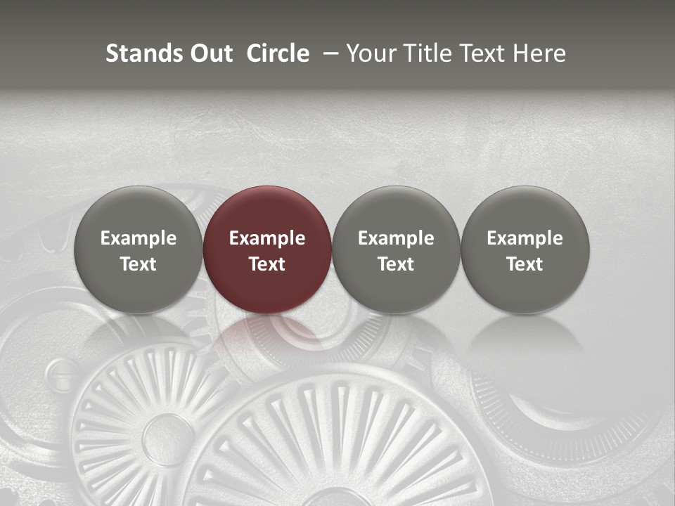 Cogwheel Machinery Artwork PowerPoint Template