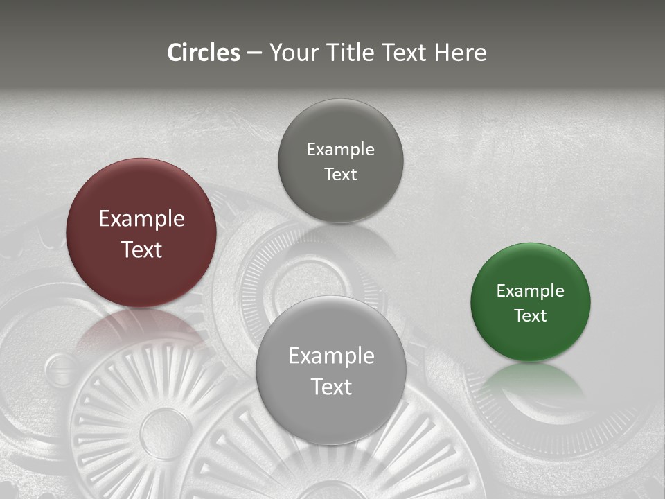 Cogwheel Machinery Artwork PowerPoint Template