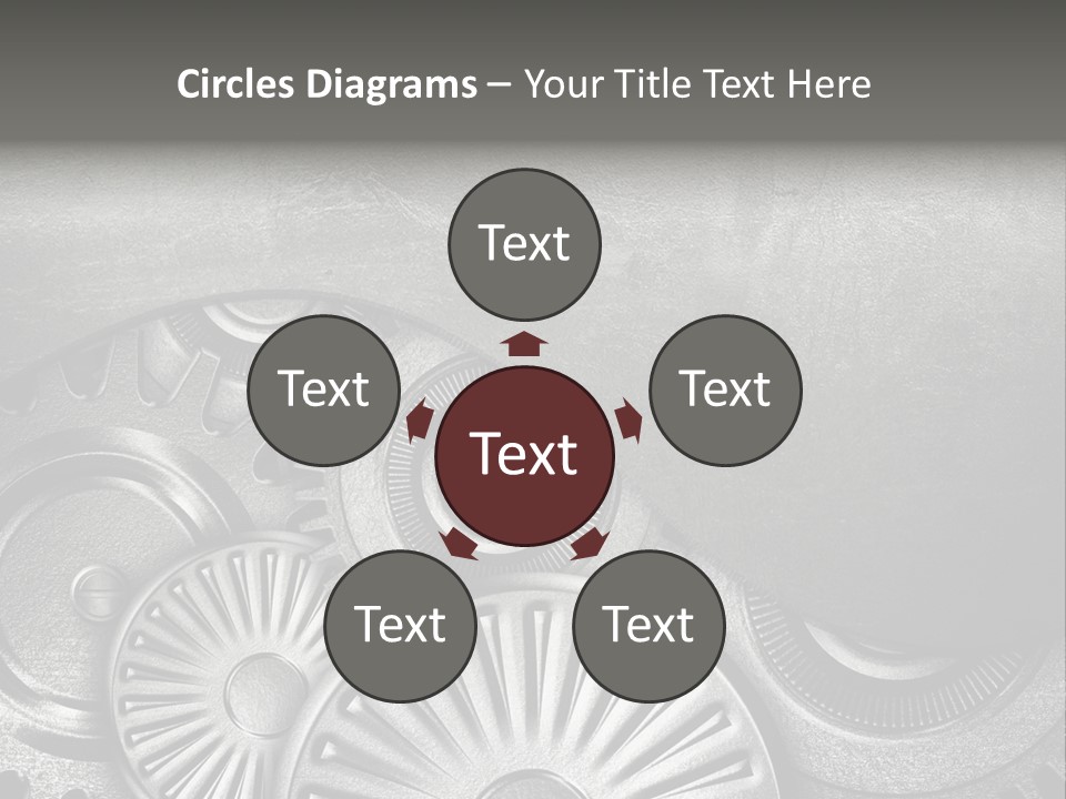 Cogwheel Machinery Artwork PowerPoint Template