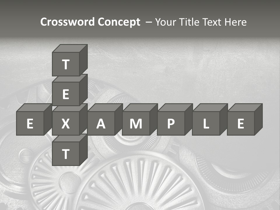 Cogwheel Machinery Artwork PowerPoint Template