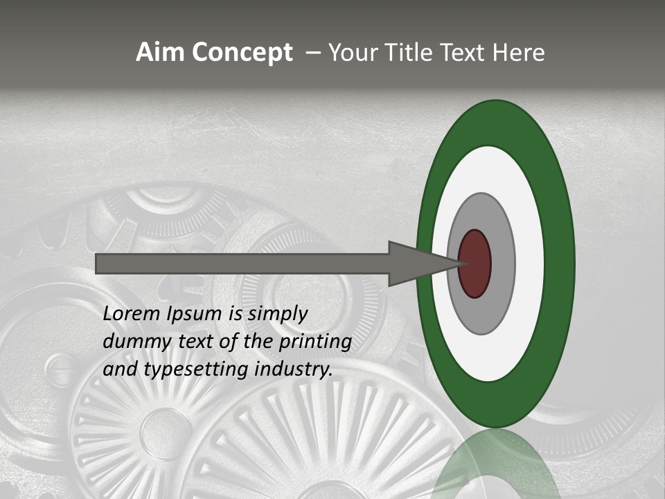 Cogwheel Machinery Artwork PowerPoint Template
