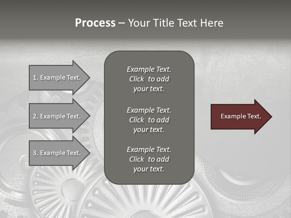 Cogwheel Machinery Artwork PowerPoint Template