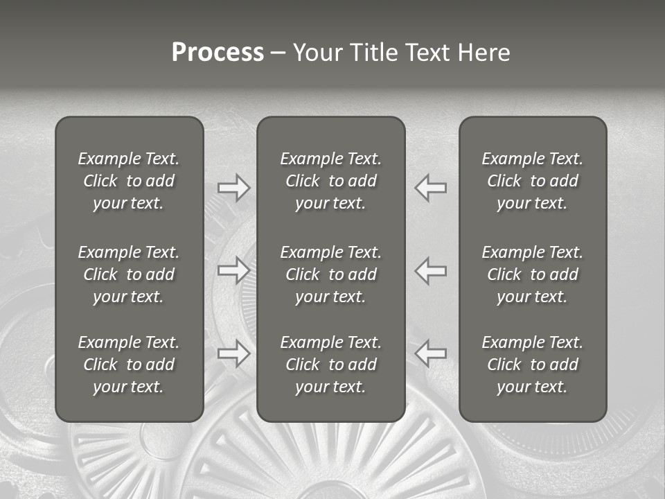 Cogwheel Machinery Artwork PowerPoint Template
