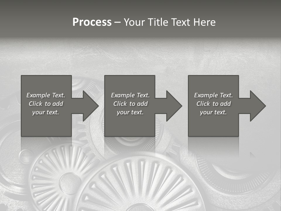 Cogwheel Machinery Artwork PowerPoint Template