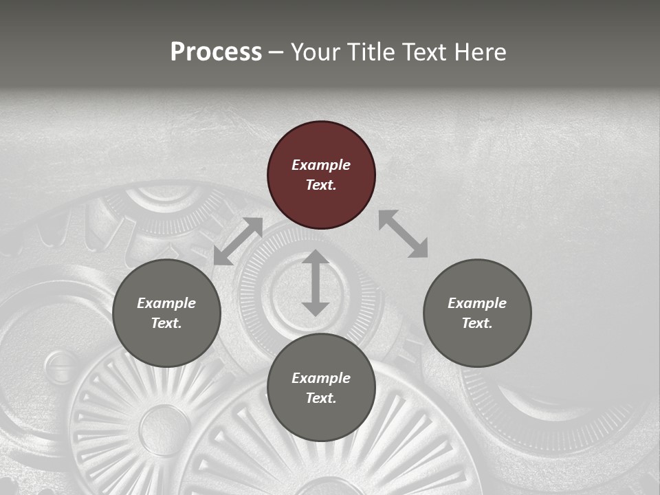 Cogwheel Machinery Artwork PowerPoint Template