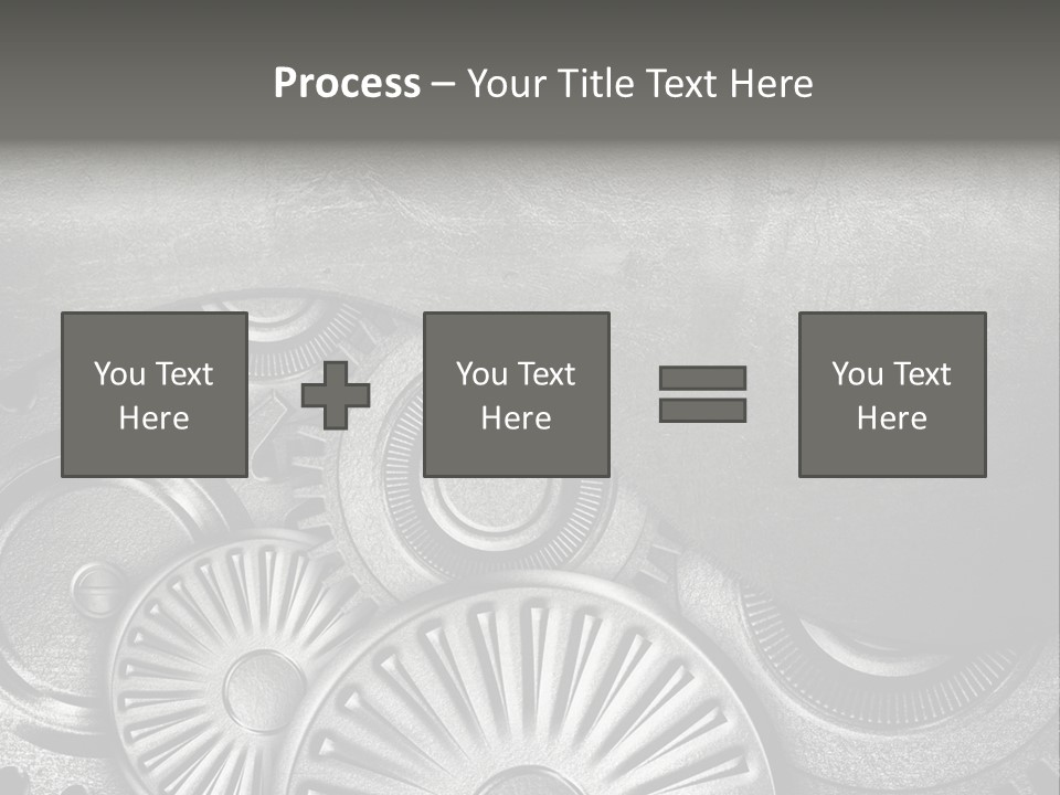 Cogwheel Machinery Artwork PowerPoint Template