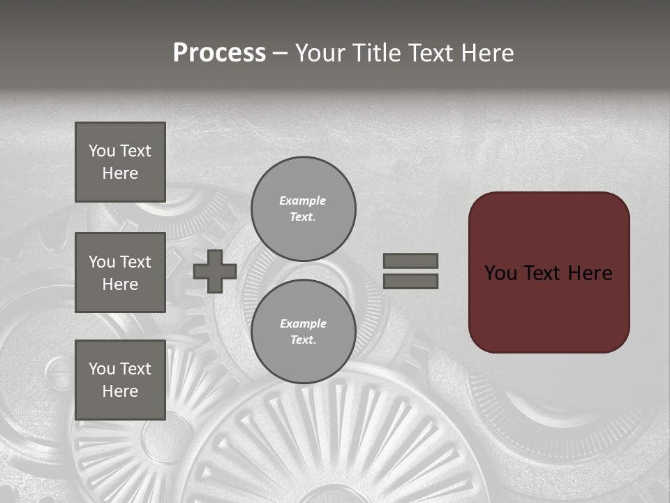 Cogwheel Machinery Artwork PowerPoint Template