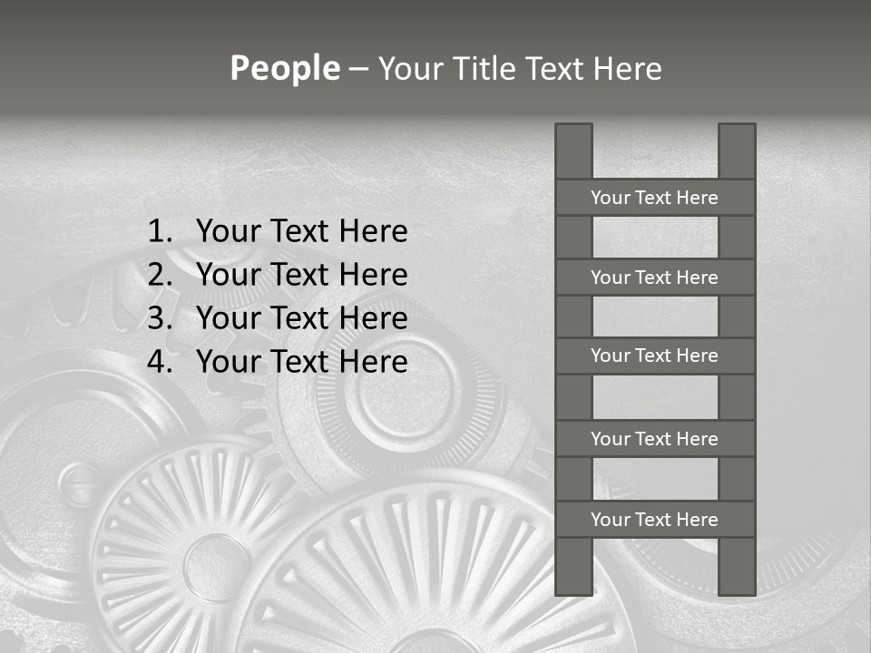 Cogwheel Machinery Artwork PowerPoint Template
