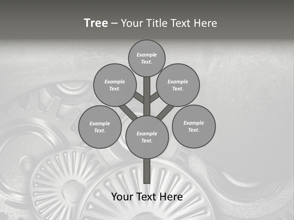 Cogwheel Machinery Artwork PowerPoint Template