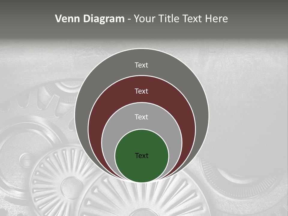 Cogwheel Machinery Artwork PowerPoint Template