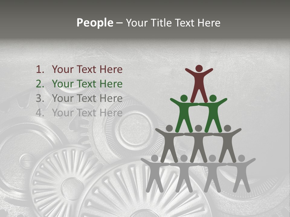 Cogwheel Machinery Artwork PowerPoint Template