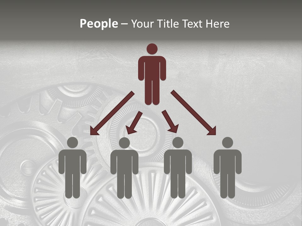 Cogwheel Machinery Artwork PowerPoint Template