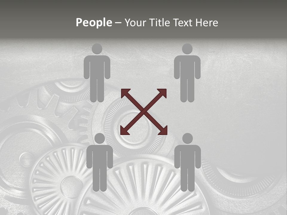 Cogwheel Machinery Artwork PowerPoint Template