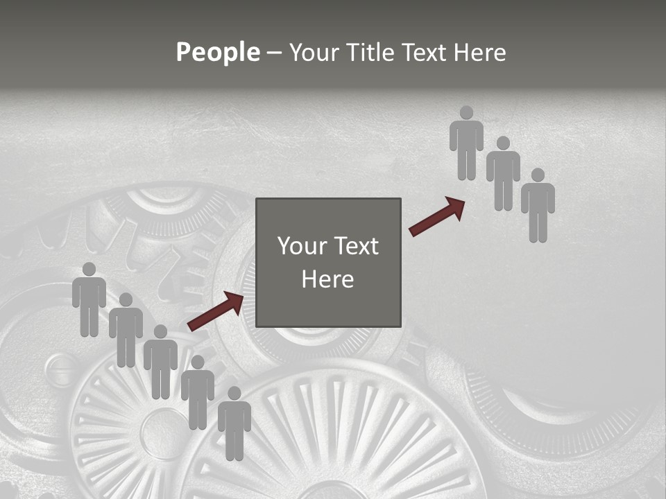 Cogwheel Machinery Artwork PowerPoint Template