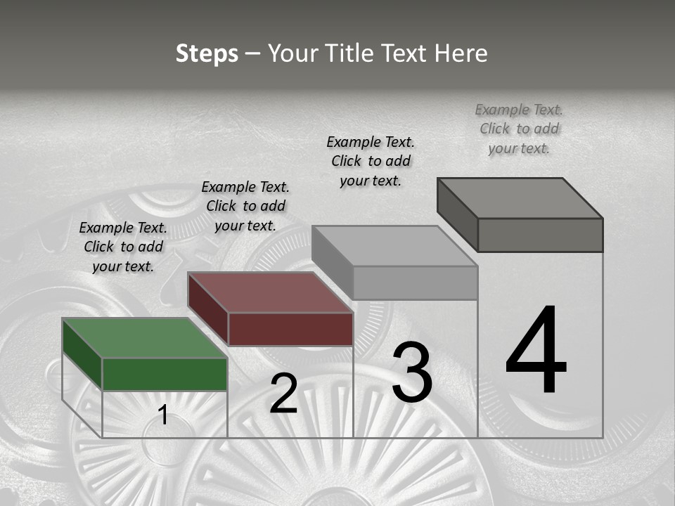 Cogwheel Machinery Artwork PowerPoint Template