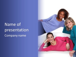 Multiracial Roommates Mixed PowerPoint Template