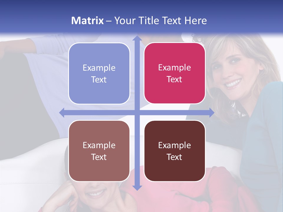 Multiracial Roommates Mixed PowerPoint Template
