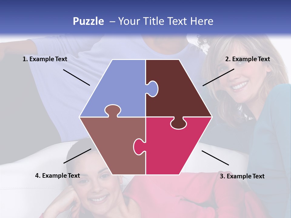 Multiracial Roommates Mixed PowerPoint Template