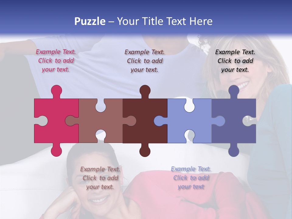 Multiracial Roommates Mixed PowerPoint Template