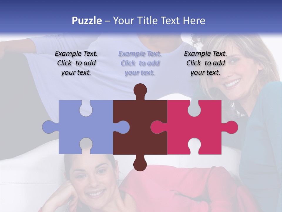Multiracial Roommates Mixed PowerPoint Template