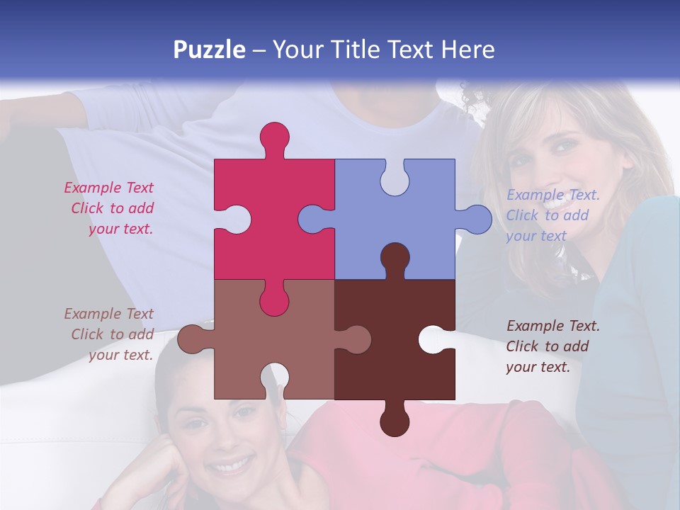 Multiracial Roommates Mixed PowerPoint Template