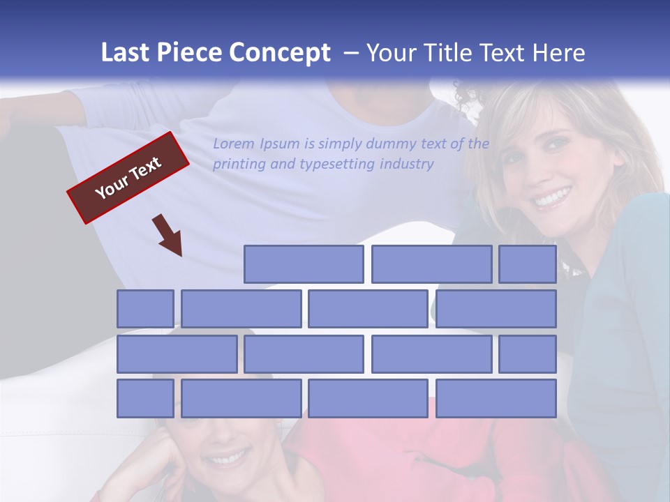 Multiracial Roommates Mixed PowerPoint Template