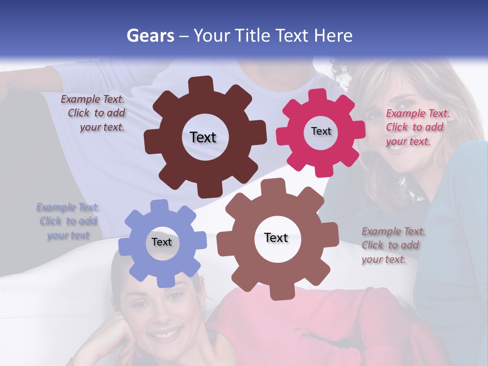 Multiracial Roommates Mixed PowerPoint Template